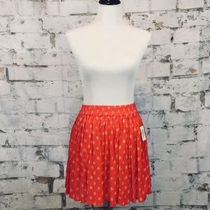 Aeropostale paisley print red and white skirt